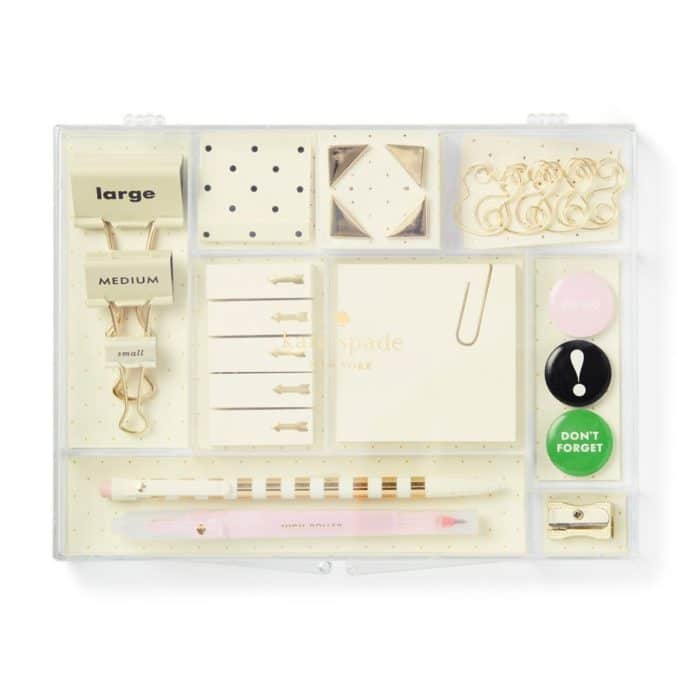 Want to add a touch of glam to your desk? Check out this collection of Kate Spade office supplies you can buy on Amazon. 