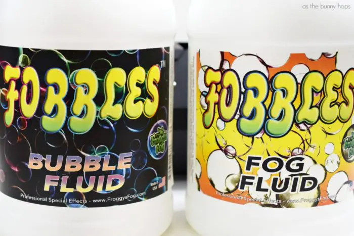 Fobbles Bubble Fluid and Fog Fluid Jugs