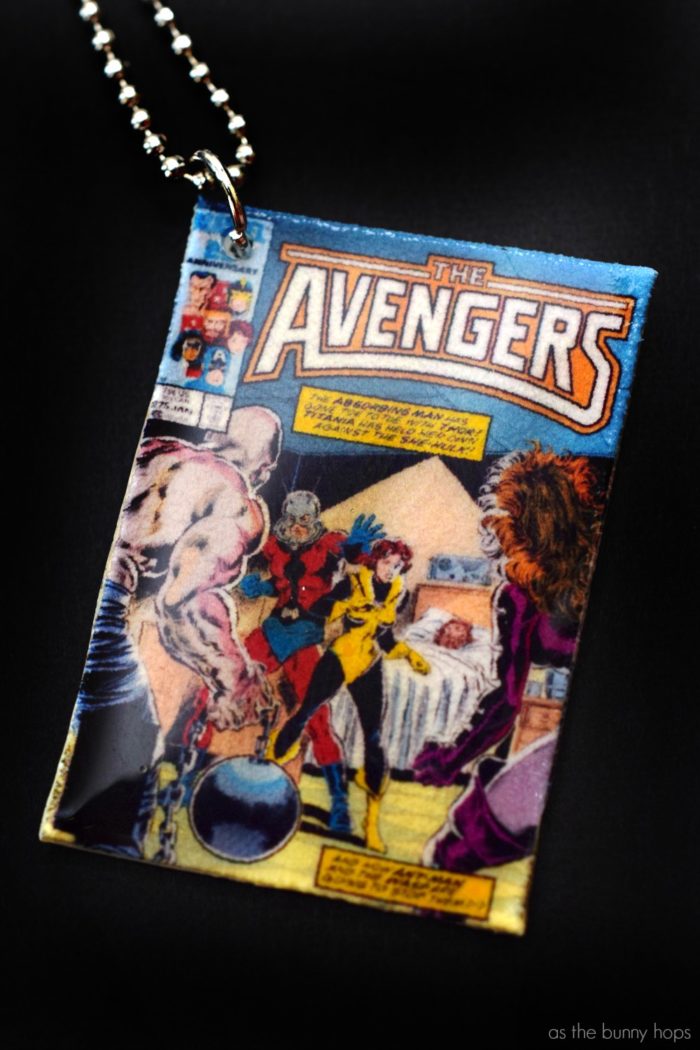 Celebrate Ant-Man and the Wasp with easy to make shrink plastic comic book jewelry based on one of their classic covers. 