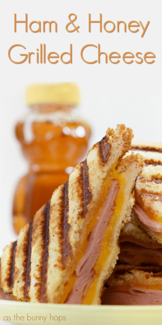 A ham and honey grilled cheese is a delicious twist to your favorite comfort food sandwich. Get the recipe at As The Bunny Hops!