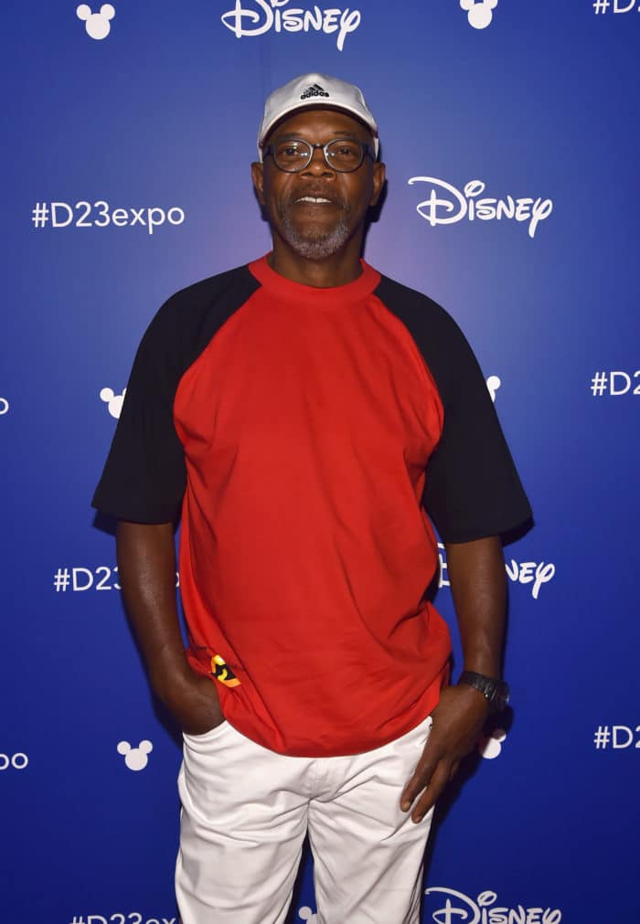 ANAHEIM, CA - JULY 14: Actor Samuel L. Jackson of INCREDIBLES 2 took part today in the Walt Disney Studios animation presentation at Disney's D23 EXPO 2017 in Anaheim, Calif. INCREDIBLES 2 will be released in U.S. theaters on June 15, 2018. (Photo by Alberto E. Rodriguez/Getty Images for Disney) *** Local Caption *** Samuel L. Jackson