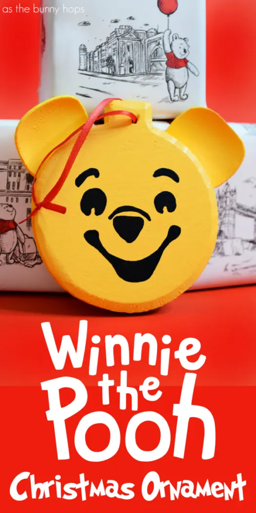 Make an easy and fun Winnie the Pooh Christmas ornament for your tree this year! Get all of the details for this Disney DIY along with tons of Christmas craft inspiration at As The Bunny Hops. 