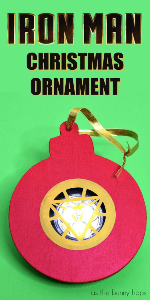 If you're Team Stark, you'll definitely want this Iron Man Arc Reactor Christmas ornament hanging on your tree this year! And yep, it even lights up! Get the instructions and tons of Disney, Marvel and Star Wars Christmas DIY inspiration at As The Bunny Hops!