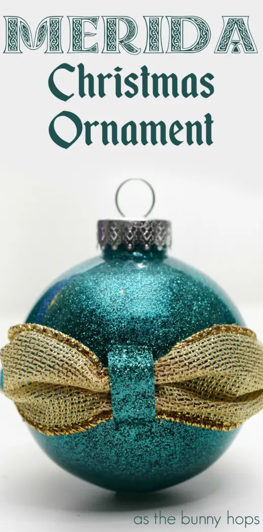 Celebrate Pixar's favorite princess with this Brave-inspired Merida Christmas ornament! Get the details on how to make your own along with lots of DIY Disney Ornament inspiration at As The Bunny Hops! 