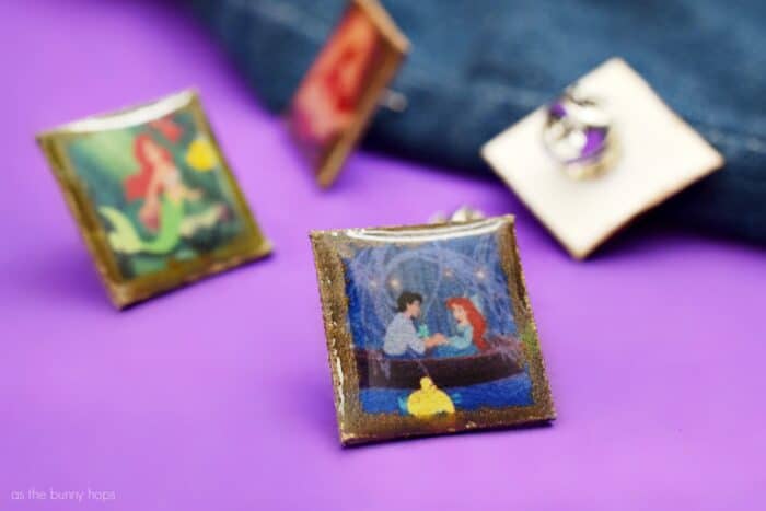 Celebrate The Little Mermaid's 30th Anniversary with these fun to make shrink plastic pins! 