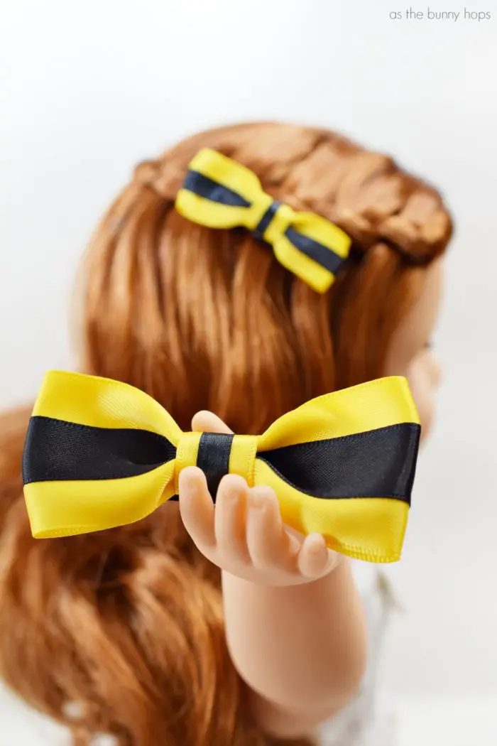 Make Doll & Me Hair Bows inspired by American Girl's GIrl of the Year Blaire Wilson! 
