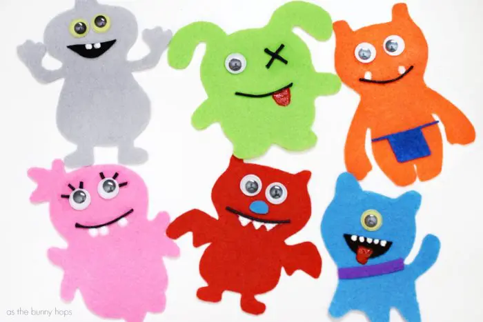 Make an adorable batch of stick puppets inspired by the Ugly Dolls movie! 