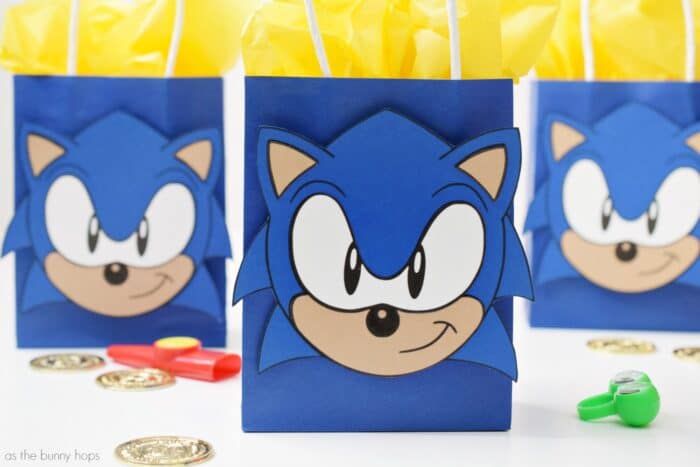 These Sonic The Hedgehog Party Favor Bags will be the genesis of a great birthday party theme! Get the printable and assembly instructions at As The Bunny Hops! 