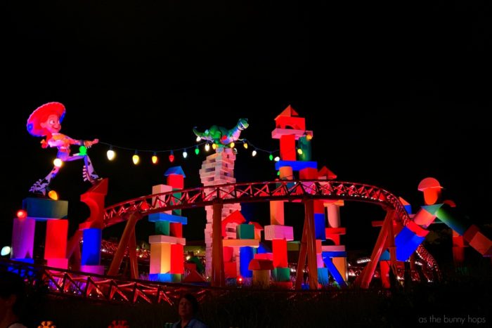 Slinky Dog Dash Night View Find out why it's worth it to visit Toy Story Land twice on your visit to Walt Disney World! 