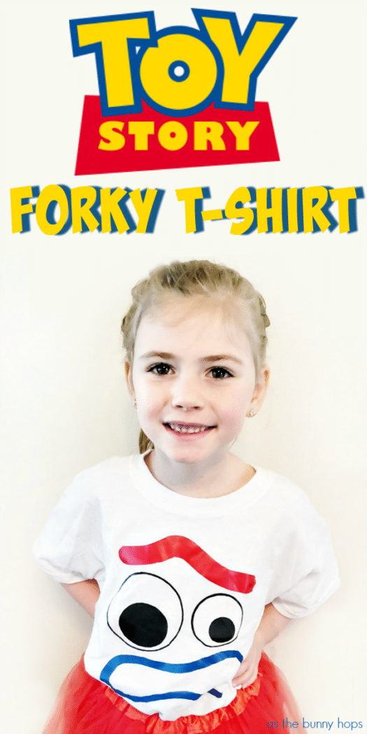 Dress like your new favorite toy from Toy Story 4 with this easy to make DIY Forky T-Shirt! Get the cut file and instructions to make your own (along with lots of Disney DIY inspiration) at As The Bunny Hops! (PS: There's a bonus Alien cut file, too!)