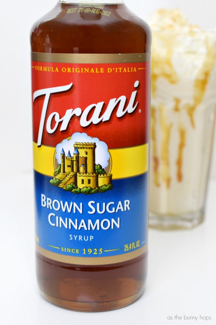 Torani Brown Sugar Cinnamon Syrup. Enjoy the flavors of fall with this delicious Apple Pie Frappé Recipe! 