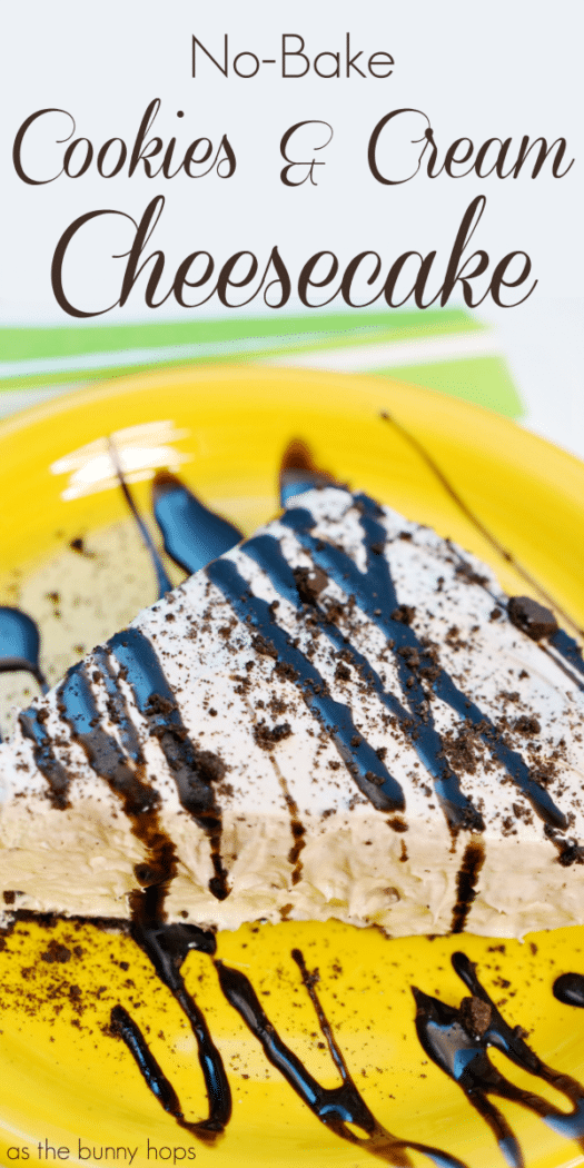 Need an easy to make holiday dessert? This no-bake cookies and cream cheesecake is absolutely foolproof! Get the simple recipe and lots of other fun dessert ideas at As The Bunny Hops!