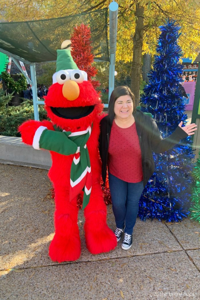 Elmo Meet and Greet at Christmas Town in Busch Gardens Williamsburg