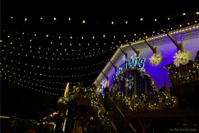 Festhaus at Christmas Town in Busch Gardens Williamsburg