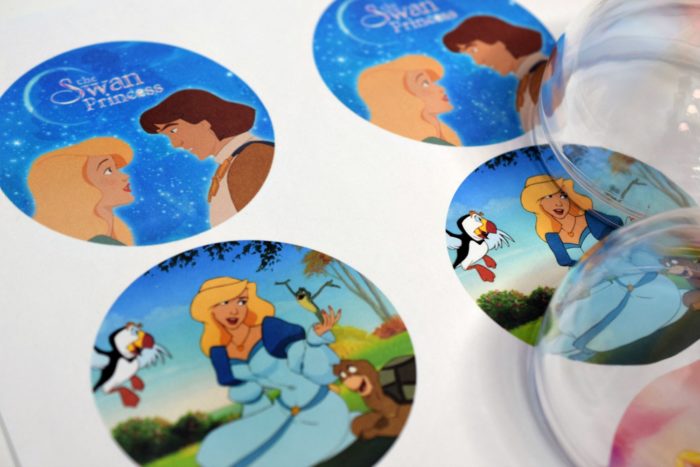 Celebrate the 25th anniversary of The Swan Princess by making kid-friendly Swan Princess Snow Globe Ornaments! 