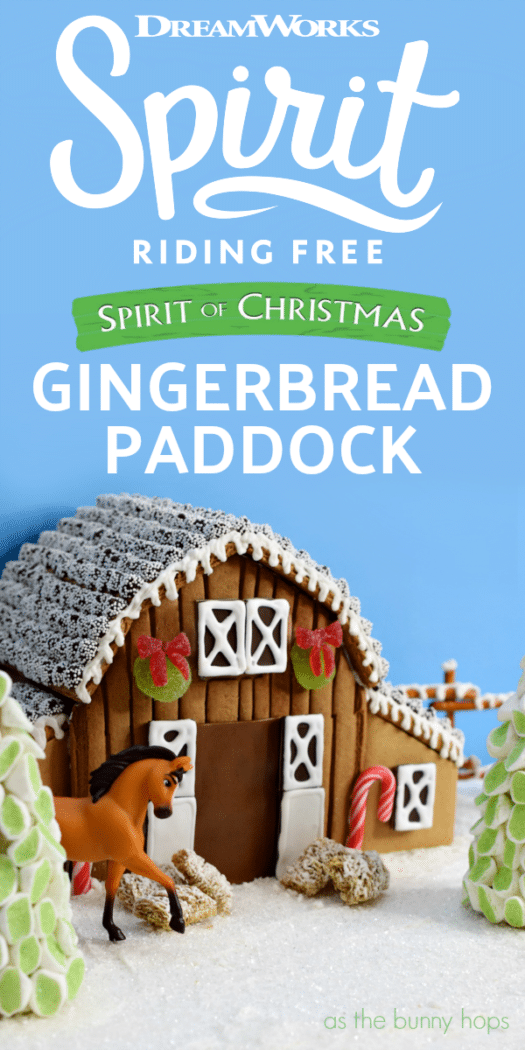 Celebrate DreamWorks Spirit Riding Free: Spirit of Christmas, now streaming on Netflix, with this fun to make gingerbread paddock!