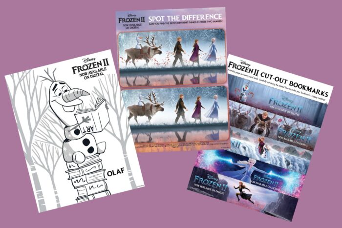 Print out this fun pack of Frozen 2 activity pages and pass the crayons! 