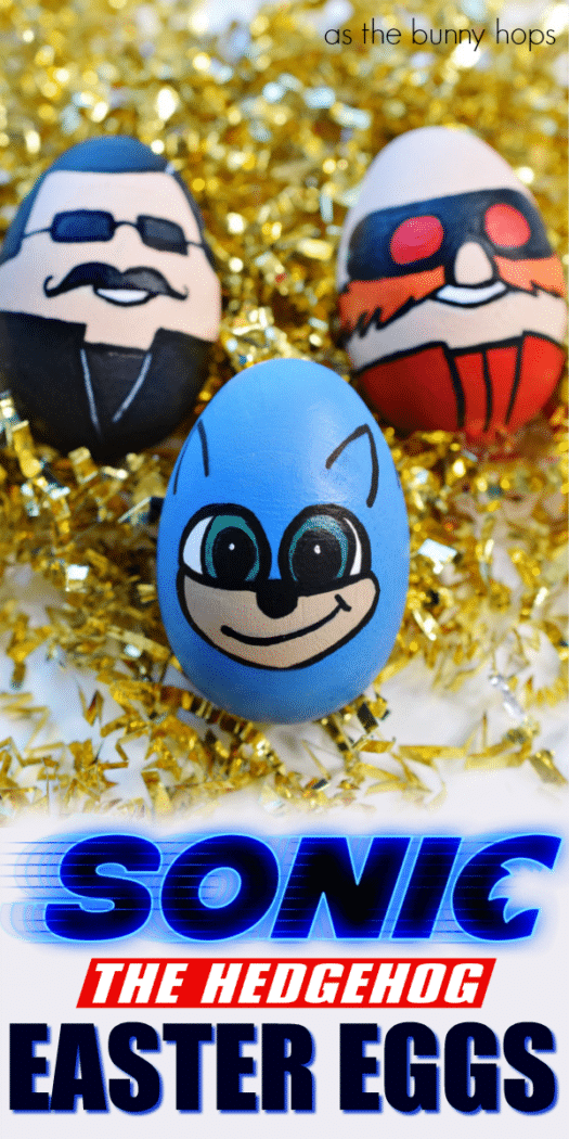 Run to grab your paintbrushes and make a fun set of Sonic The Hedgehog Easter Eggs! Get the details on making your own, along with tons of DIY Easter inspiration, at As The Bunny Hops! 