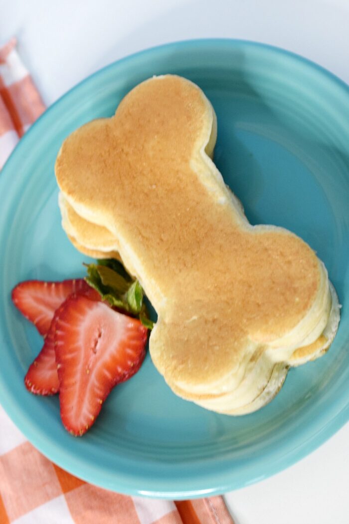 Make Pup-tastic Dog Bone Pancakes For Breakfast-Inspired By Think Like