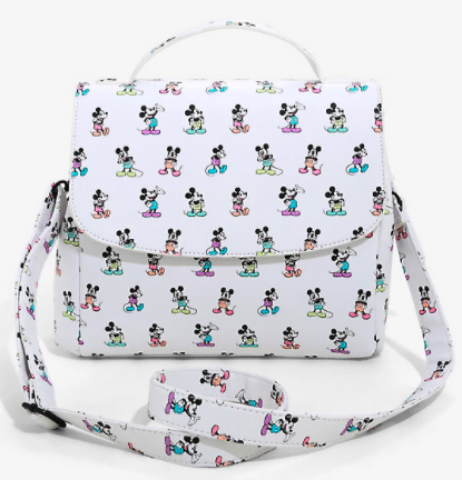 Loungefly Disney Mickey Mouse Pastel Poses Crossbody Bag