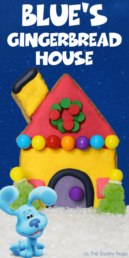 Celebrate the holiday season along with your favorite pup by making this Blue's Clues gingerbread house!  Get the details on this fun Christmas craft along with the house template at As The Bunny Hops! 