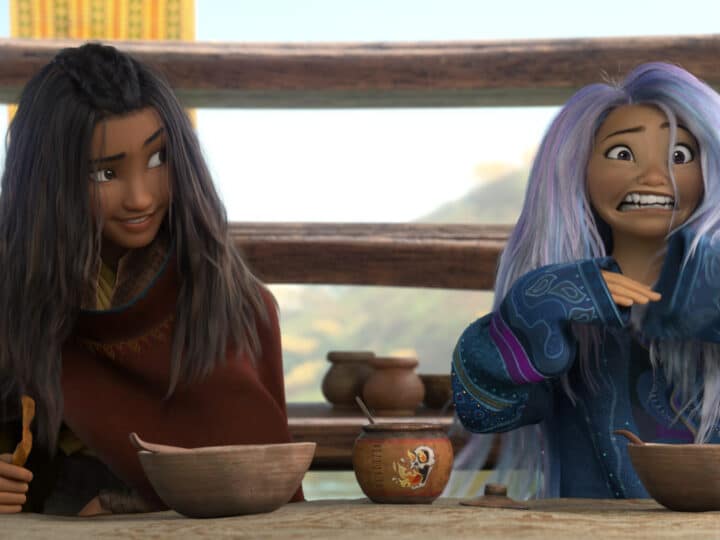 RAYA AND THE LAST DRAGON – (L-R): Raya and Sisu. © 2021 Disney. All Rights Reserved.