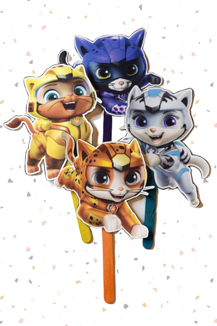 Cat Pack Stick Puppets