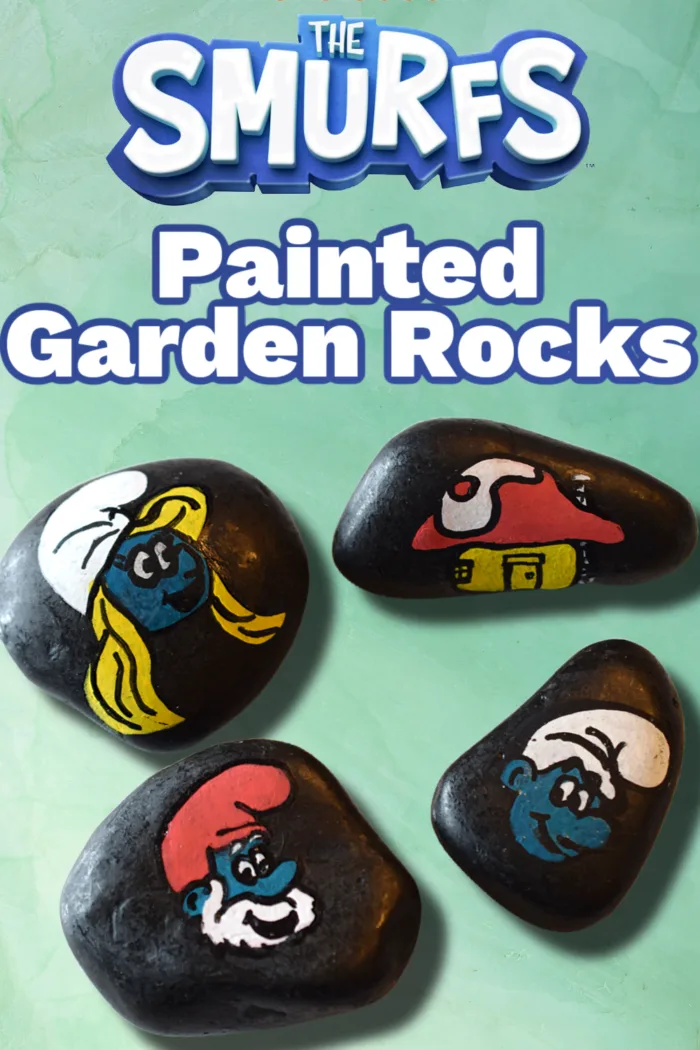 Check out this fun Smurf-terpiece for a Painted Rock Craft inspired by The Smurfs: Season 1, Volume 3, available now on DVD!